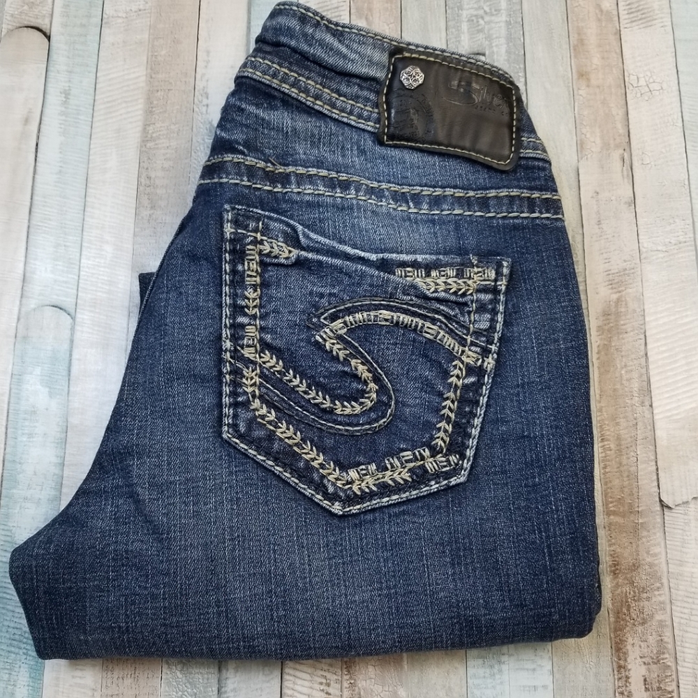 Silver Suki Mid Capri Jeans